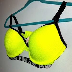 36D | Neon Leopard Lace Bra